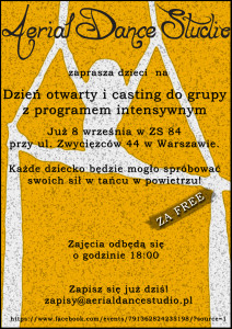 Dzień otwarty dla dzieci @ Aerial Dance Studio