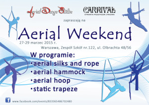 Aerial Weekend 27.03-29.03 w Aerial Dance Studio, Warszawa @ Aerial Dance Studio 