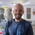 Historyjka o Panu Ząbku, Koko i Malini Egg - Pan Ząbek się śmieje, a Koko na niego patrzy ze zdziwieniem