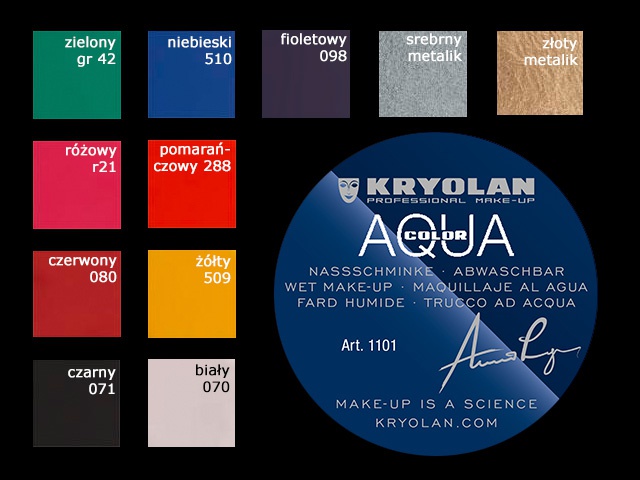 AQUA farby do ciała 8 ml