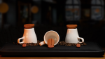 Coffee Cups & Beans - Adam Wilber