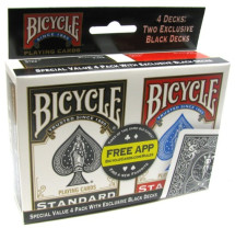 Karty Bicycle Standard - pakiet 4 talii 