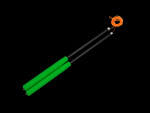 Kijki do diabolo  - włókno szklane 31 cm